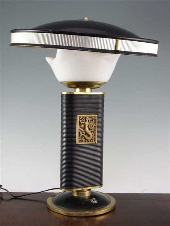 An Eileen Gray mermaid table lamp, 19.5in.